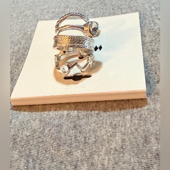 Silver Ring Set of 4 NWT - Picture 16 of 16